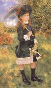 Young Girl with a Parasol renoir